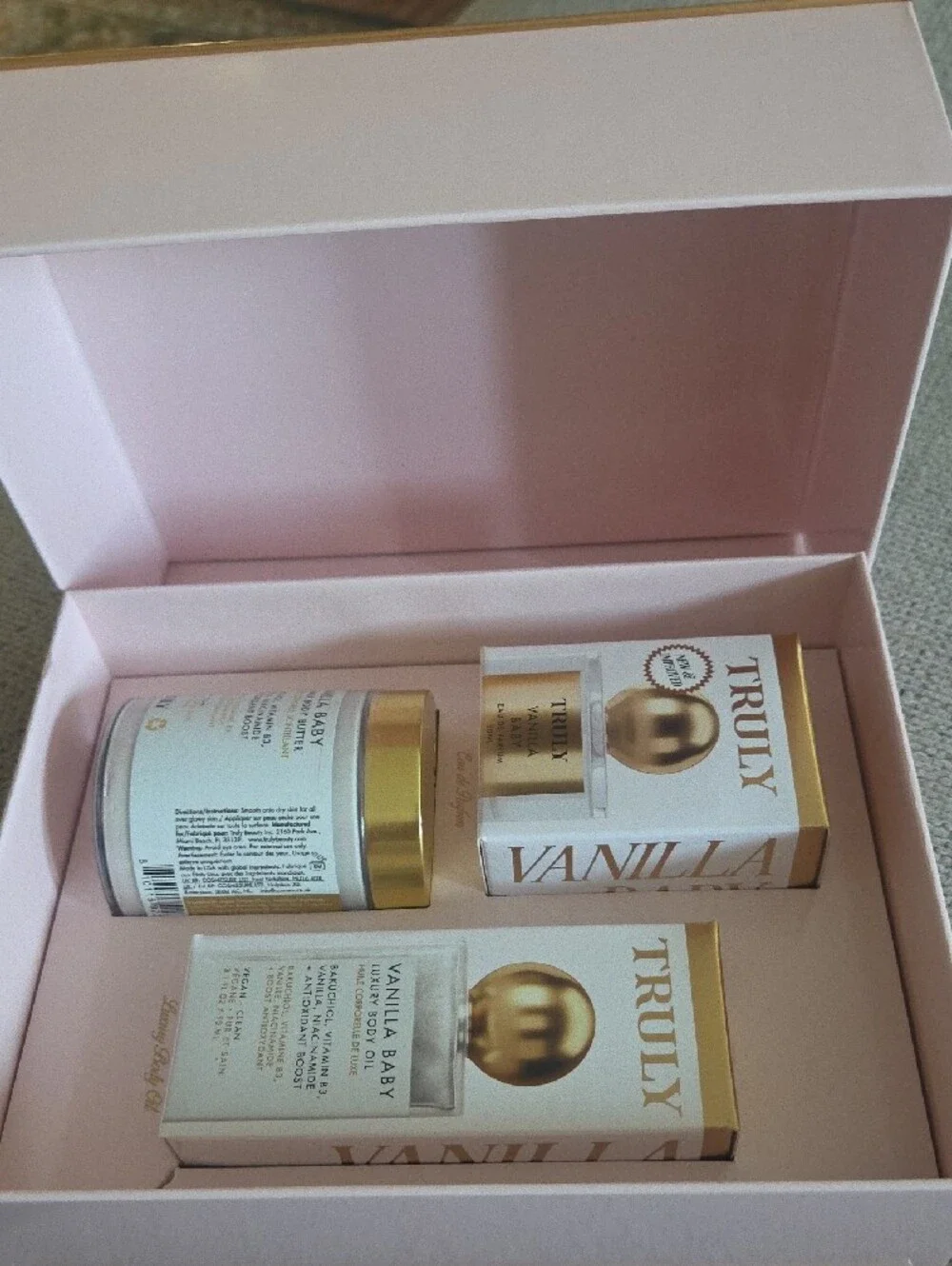 TRULY Vanilla Baby Gift Trio
